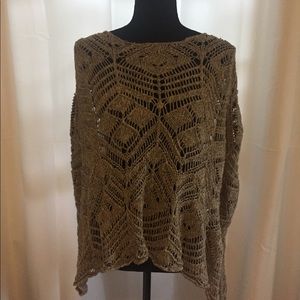 Hollister boho crochet poncho